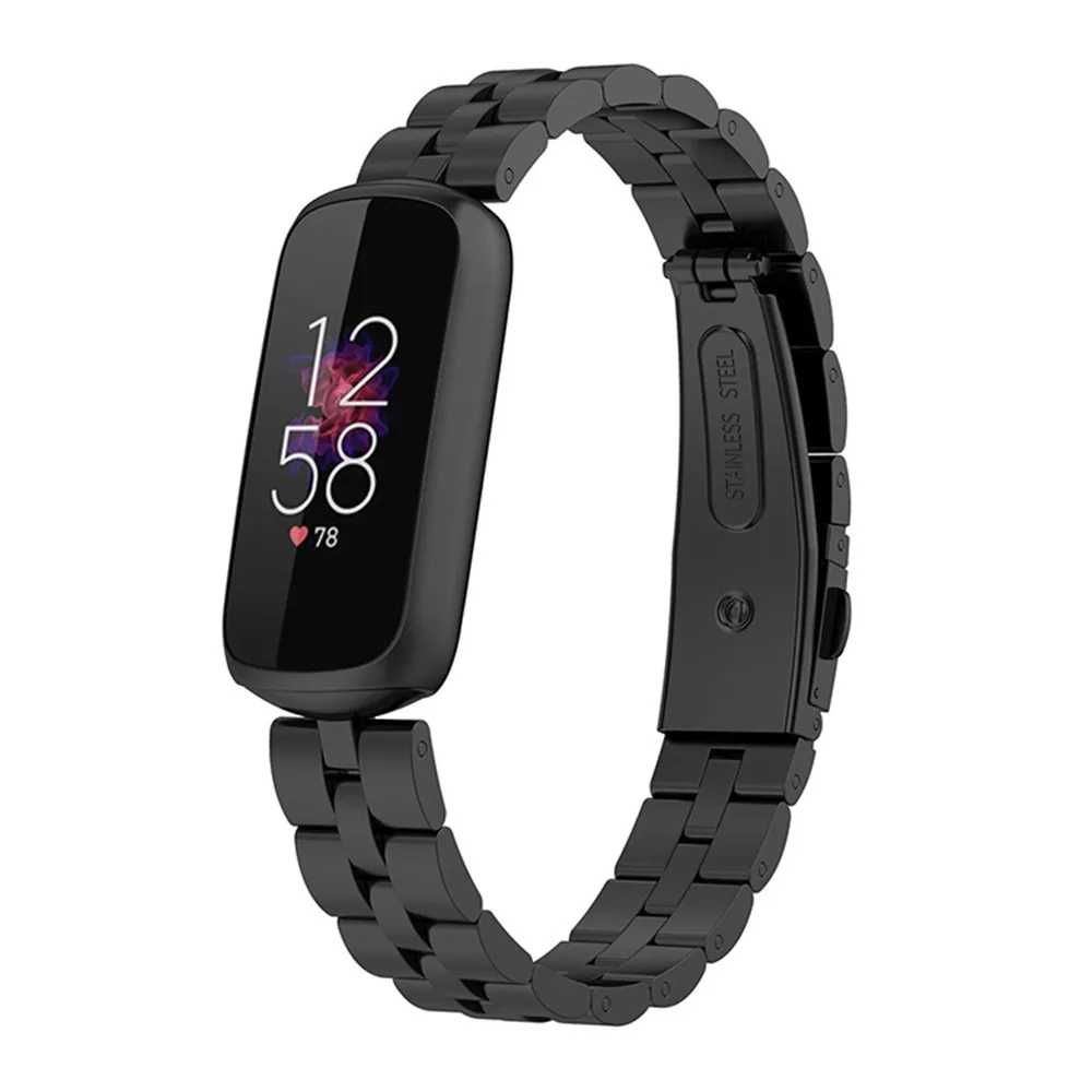 Сменный ремешок для часов Fitbit Luxe / Special Edition серебристый розовый золотой