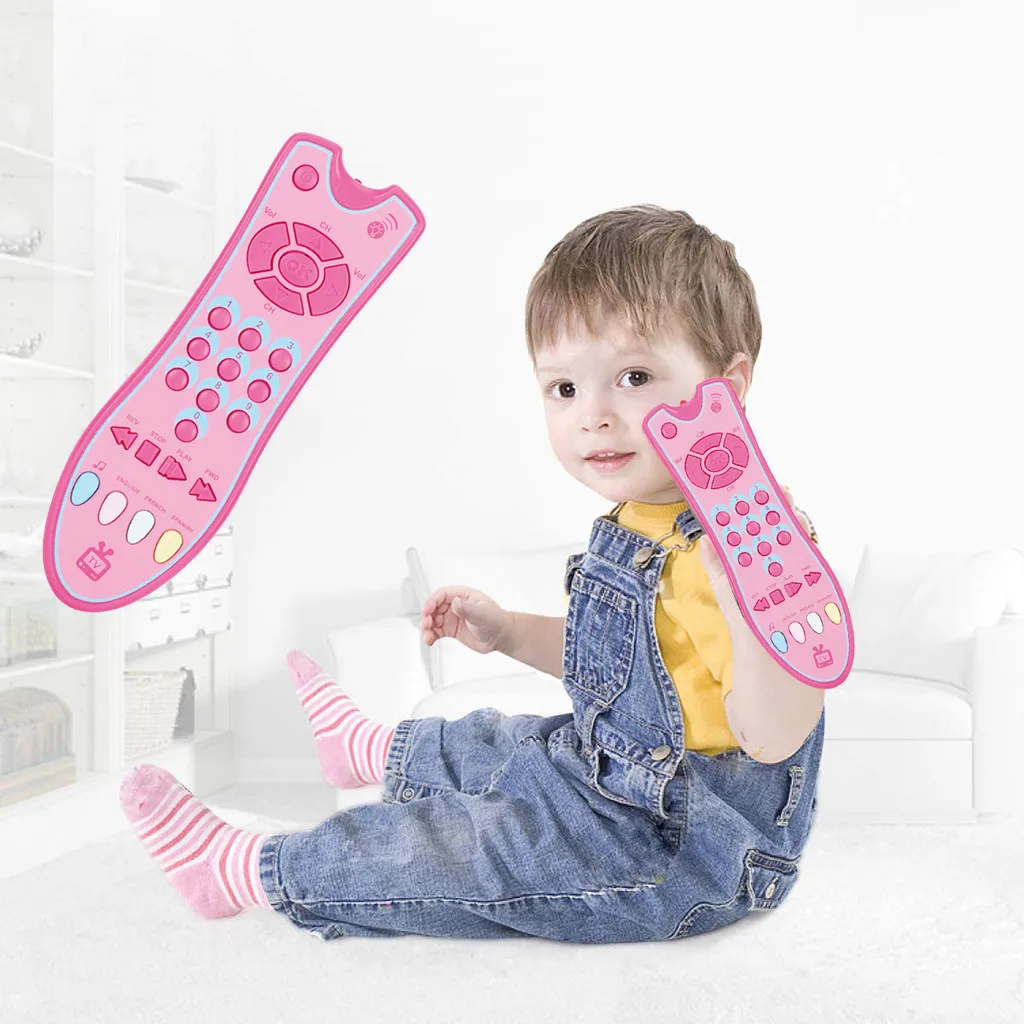 

Kids Musical TV Remote Control Toy Baby Simulation TV Remote Control Mobile Phone Toy Kids Educational Music Learning Toy