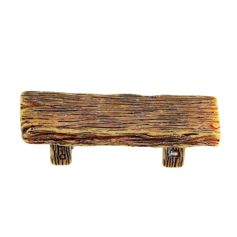 

Wooden Stool Furniture Fairy Garden Ornament Crafts Modern Landscape Toys Courtyard Decoration For Dollhouse Miniature