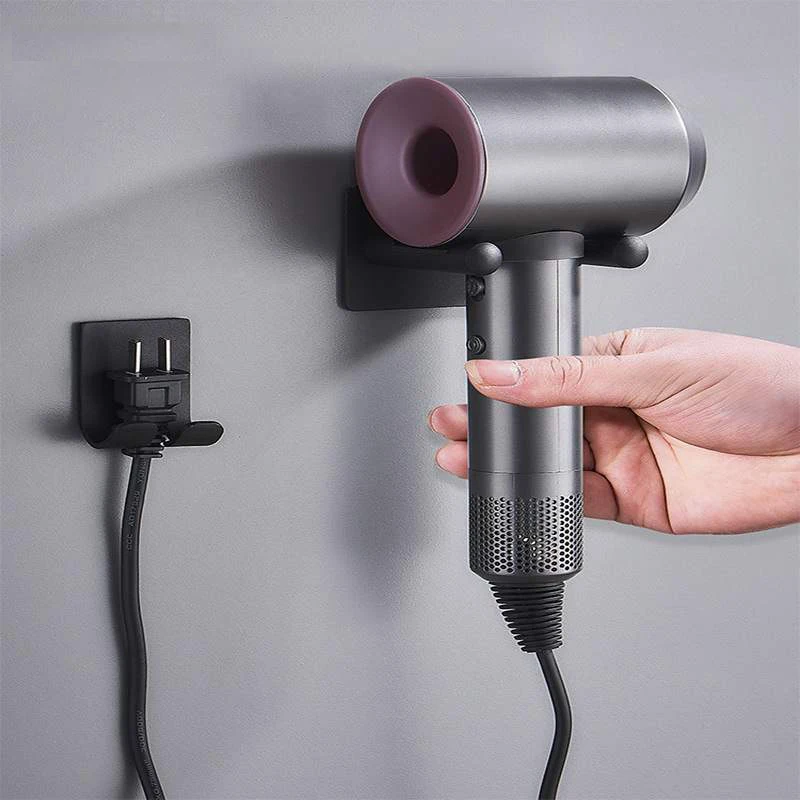 Универсальная настенная алюминиевая вешалка для сушки волос ванной комнаты