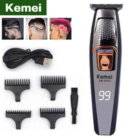kemei electric hair clipper trimmer for men professional hair cutting machine shaving chargeable beard trimmers mower hair cuter