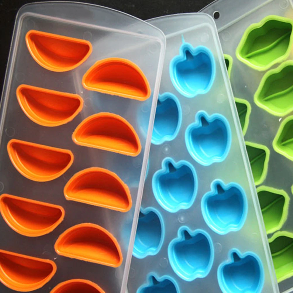 Hot Sale Silicone Fruit Star Shape Ice Cube Mold Chocolate Baking Tray Storage Container | Дом и сад