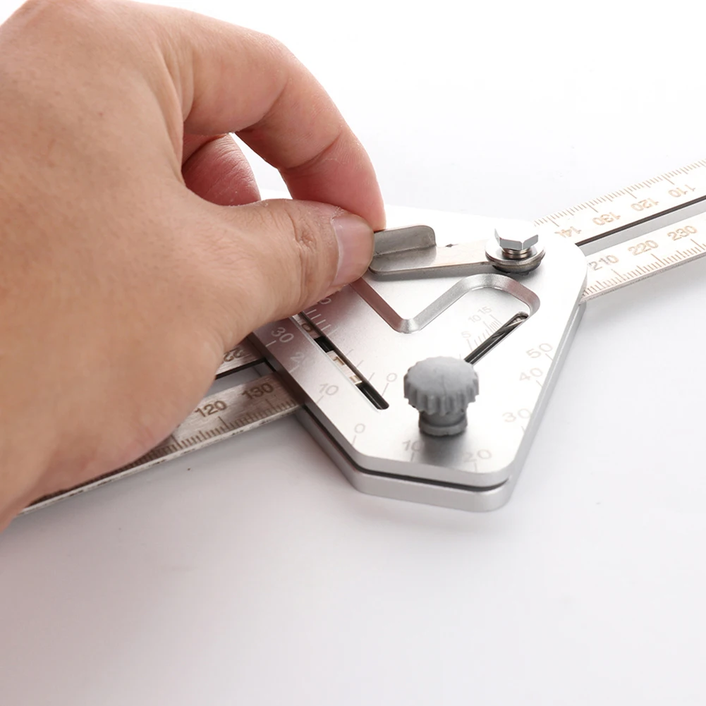 Roof Revolutionizing Carpentry Adjustable Angle Measuring Ruler Stainless Steel Multifunction Woodworking Tools | Инструменты