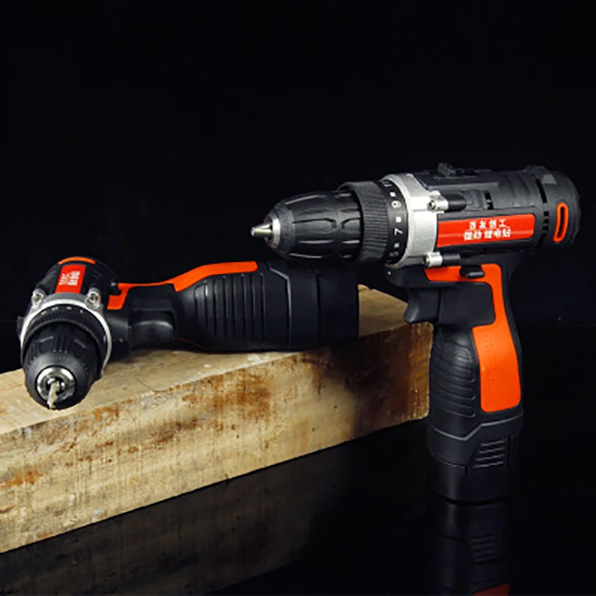 24V Профессиональная беспроводная перезаряжаемая электрическая дрель для дома