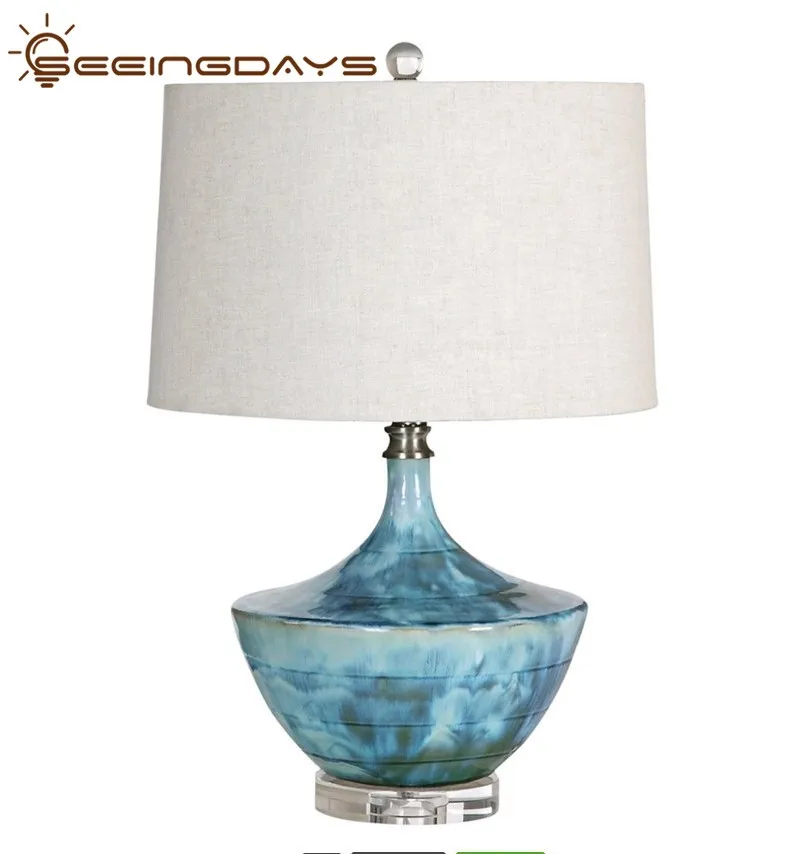 Из американской керамики настольная лампа современный новый китайский Стиль