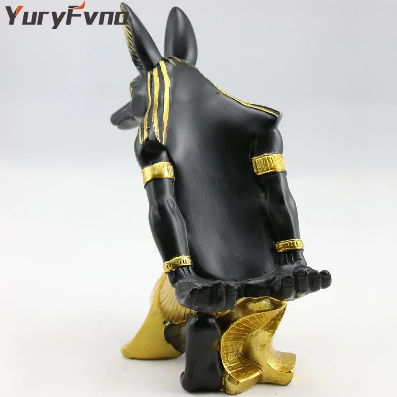 YuryFvna винный шкаф держатель стенд смолы Египет Anubis Бог древний Египетский божество домашний бар офис настольные украшения подарок