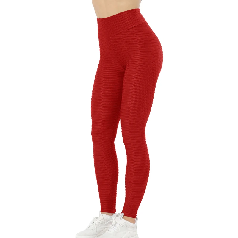 Sfit, сексуальные женские штаны для йоги, пуш-ап, одноцветные жаккардовые спортивные Леггинсы, колготки для спортзала, тянущиеся леггинсы для бега, фитнеса, спортивные штаны для девушек