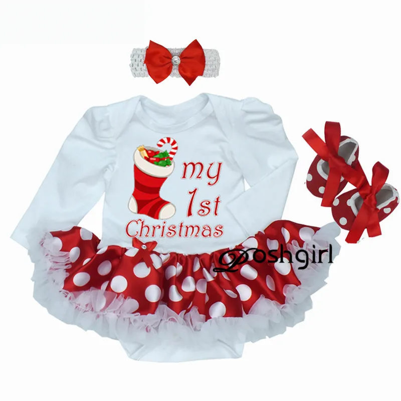 Милый Летний Рождественский костюм из 3 предметов для маленькой девочки вечернее