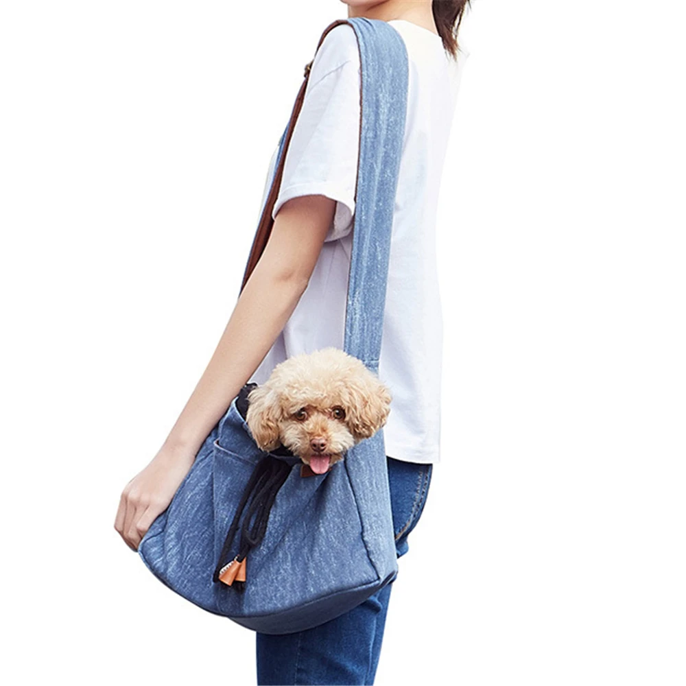 Дорожная сумка для переноски маленьких собак слинг плечевой ремень