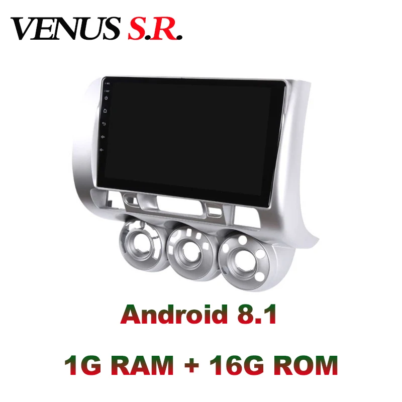 Автомобильный dvd плеер VenusSR Android 8 1 2.5D для Honda Fit Jazz 2004 2007 мультимедийный головной