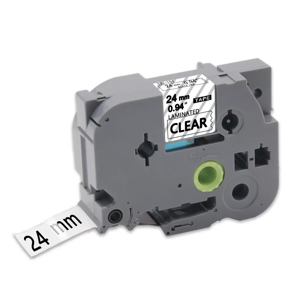 UniPlus 20 Цвета 24 мм лента для маркировки 251 Совместимость печати ярлыков черный на