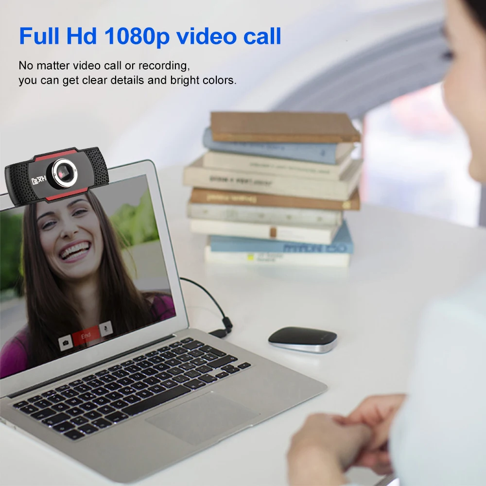 Spain US Fast Ship 1080P HD Webcam Pro Sound- For Desktop Laptop PC Streaming Video Conference Online Teaching | Компьютеры и офис