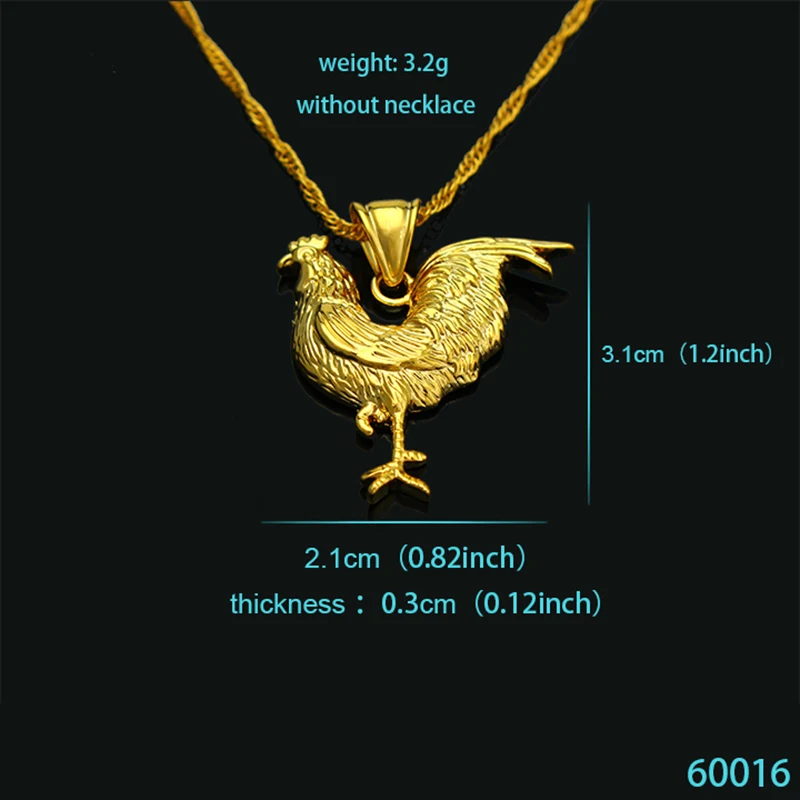 Новое поступление кулон в виде петуха курицы для женщин/мужчин ювелирное изделие