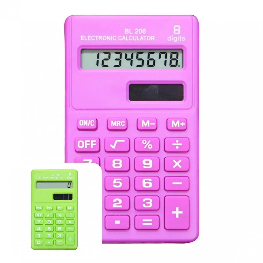 

Portable Calculator Compact Electronic Calculator ABS Botton Design Long Lasting School Students Handheld Calculator