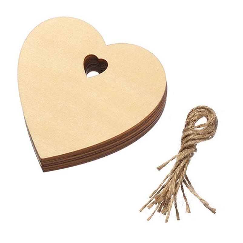 

10 Pcs Christmas Love Wood Slices with Rope Christmas Tree Decor Christmas Decor Handmade Christmas Gift Farmhouse Decor