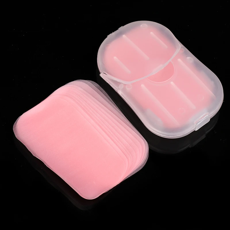 

50pcs/box Travel Portable Goods Soap Paper For Outdoor Disposable Mini Hand Washing Soap Clean Scented Slice