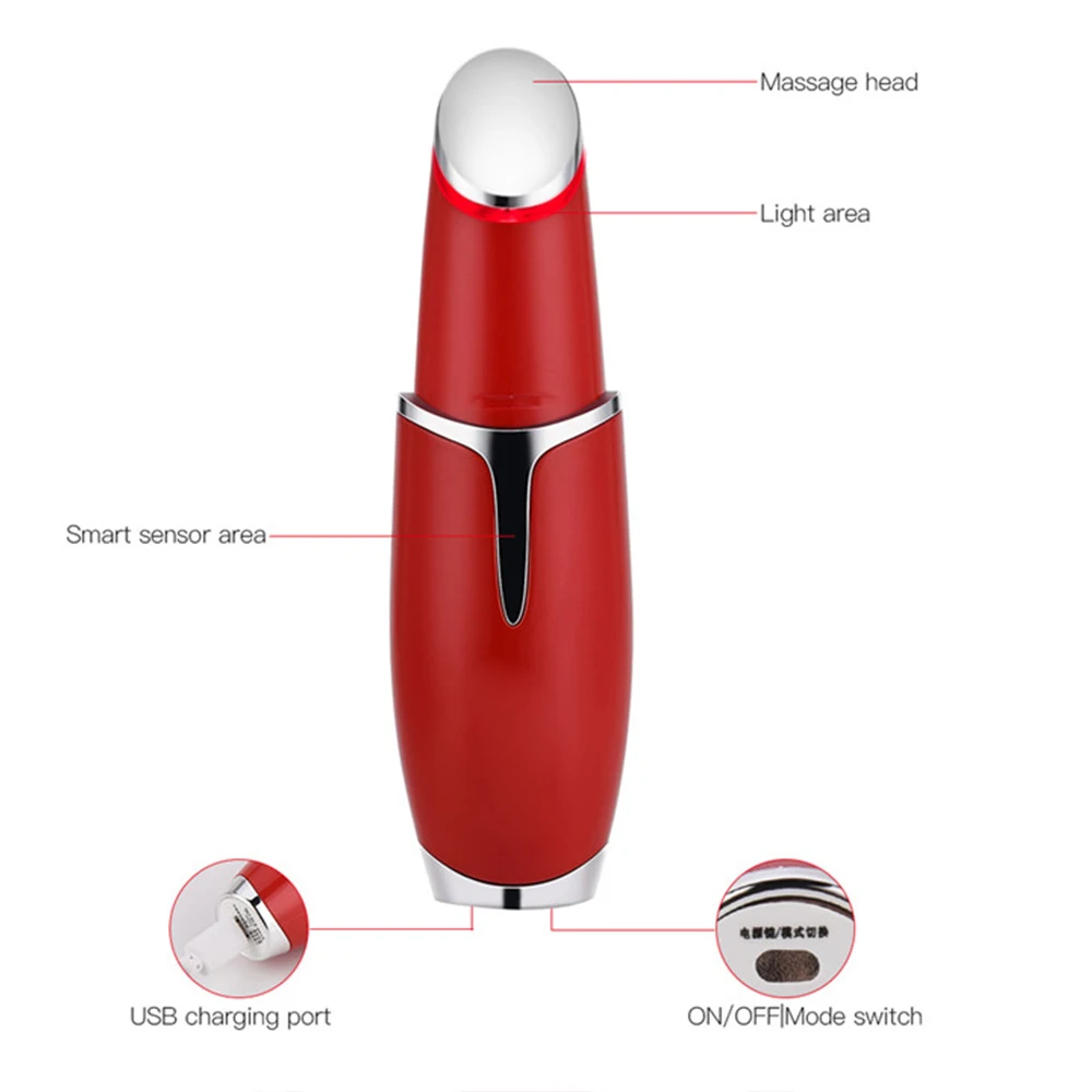 Массажер для кожи вокруг глаз 10000 вибраций от морщин и темных кругов | Красота