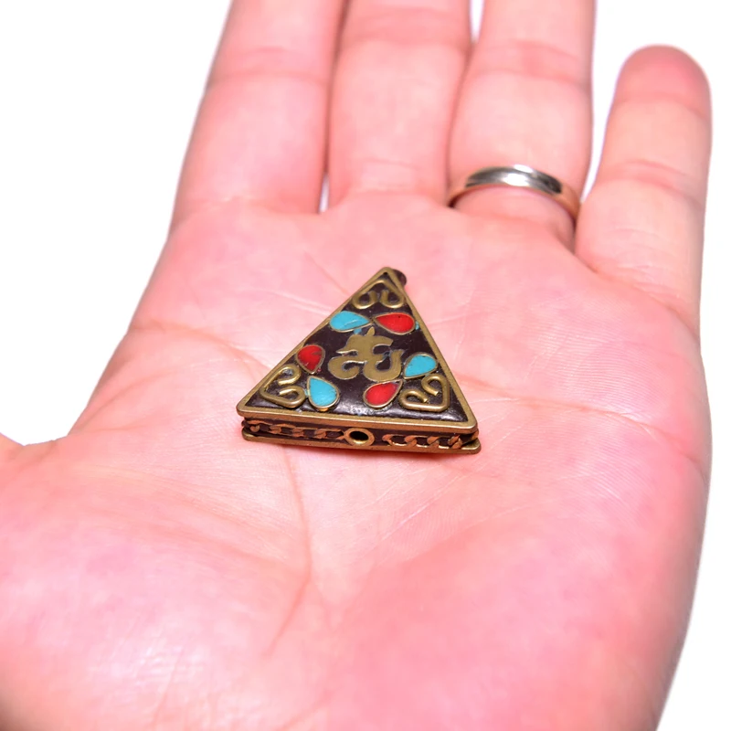 Оптовая продажа инкрустация непальская медная различные формы бусины подвеска