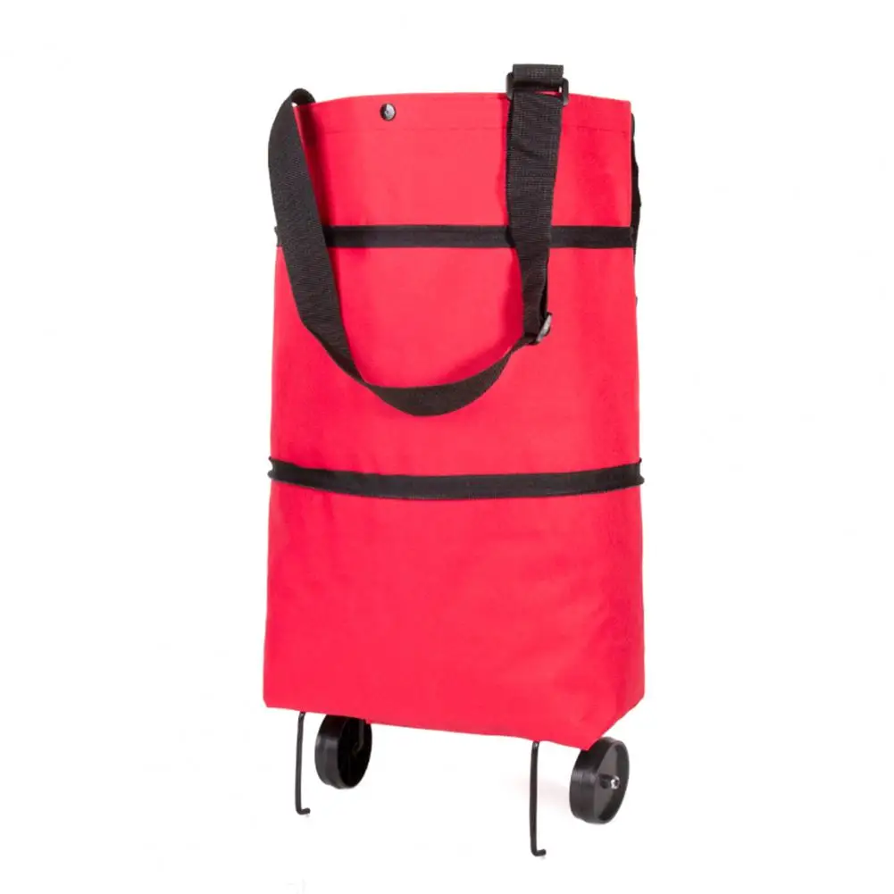 Сумка для покупок Экологически чистая складная из ткани Оксфорд тележка