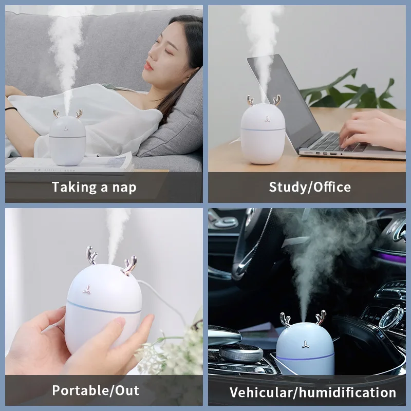 

Humidifier Household Bedroom Small Mini Air Aromatherapy Purification Sprayer Water Replenishing Instrument USB Air Conditioning