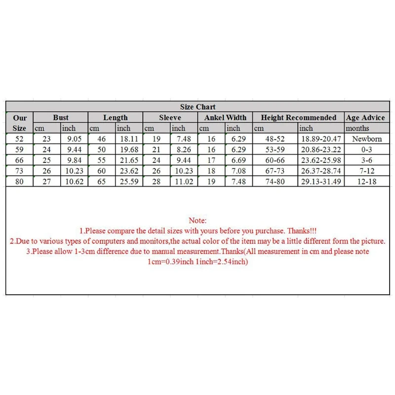 

Newborn Infant Toddler Baby Boys Girls Cotton Pajama Sleep and Play Suits Footless Long Sleeve Jumpsuit One-piece Romper