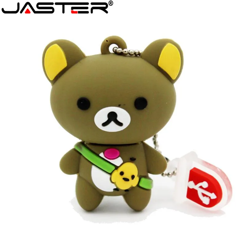 JASTER Lovely с рисунком медведя для малышей от pendrive цепочка ключей Флеш накопитель