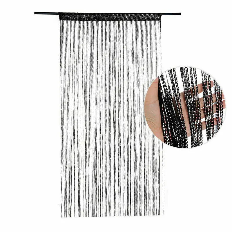 

100*200CM Door Windows Hanging Beaded Decors Curtain String Summer Fly Insect Screen Tassel Panel Curtains Door Home Decor
