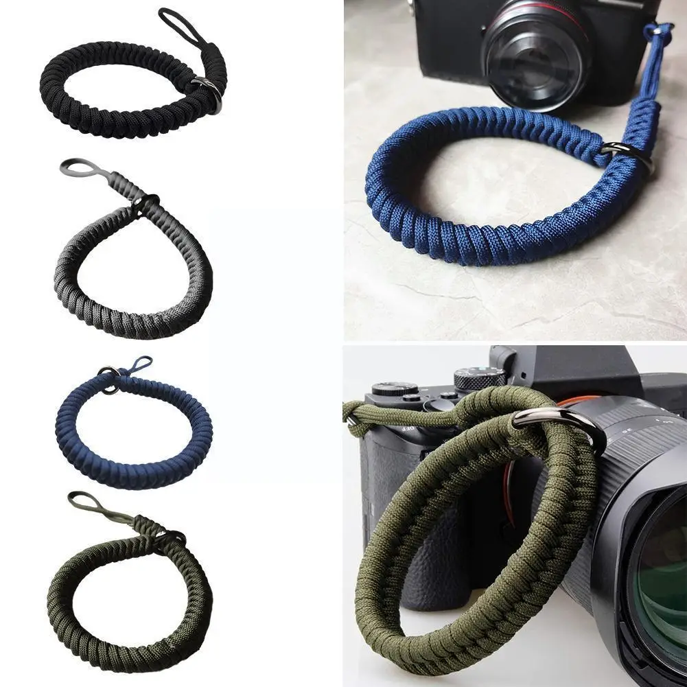 

Camera Lanyard Outdoor Climbing Rope Hand-woven Wrist Slr Accessories Ring Parachute Micro Gift Portable Strap Adjustabl Du F7q5