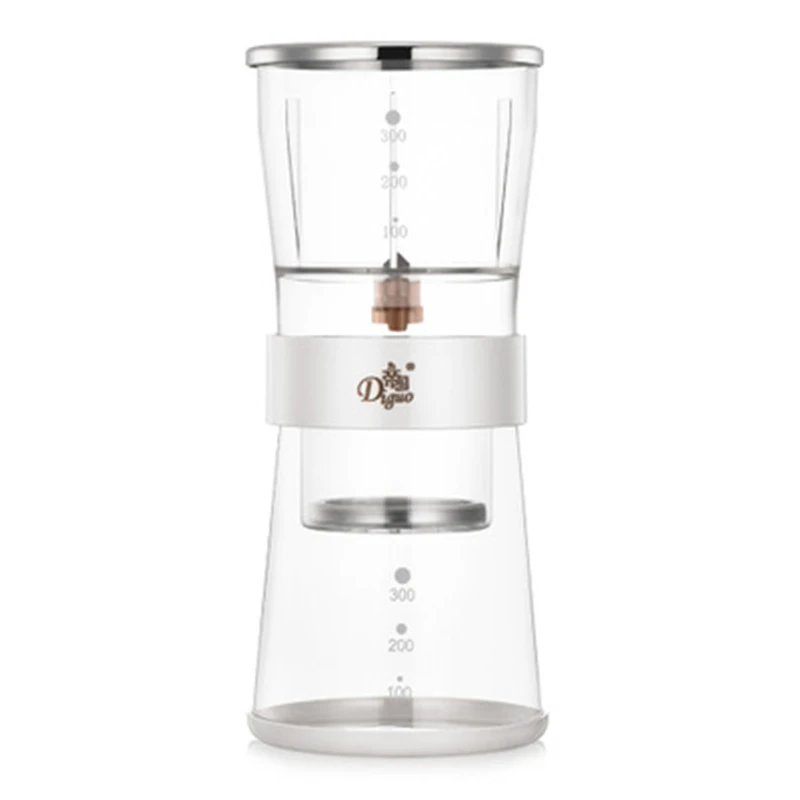 

Iced Coffee Pot 300ML Cold Drip Coffee Maker Reusable Glass Filter Tools Espresso Dripper Coffee Pot Ice Drip Coffee Kettle