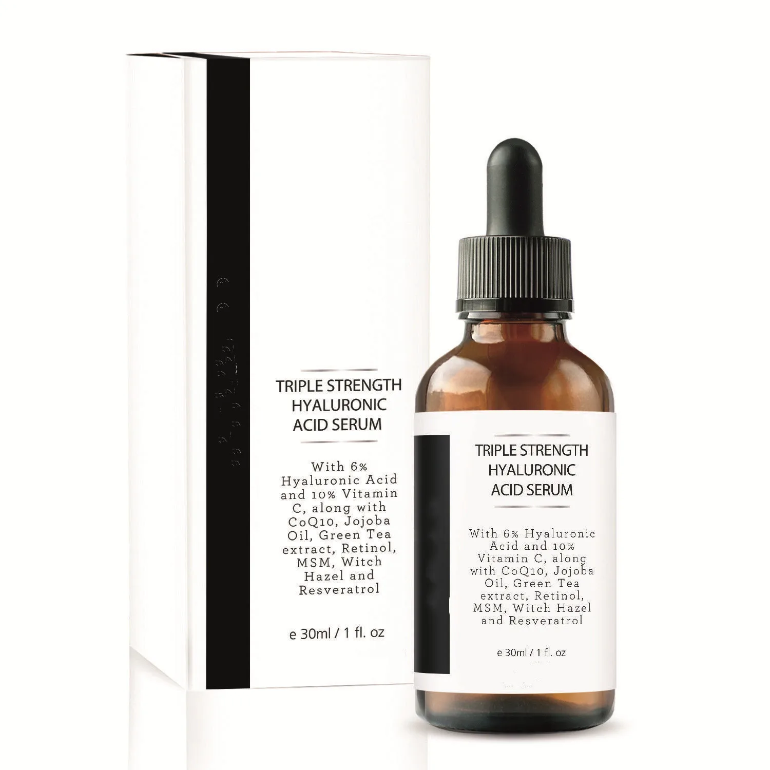 

TRIPLE STRENGTH HYALURONIC ACID SERUM - 6% Strength Double Weight- 30ml/1 fl oz