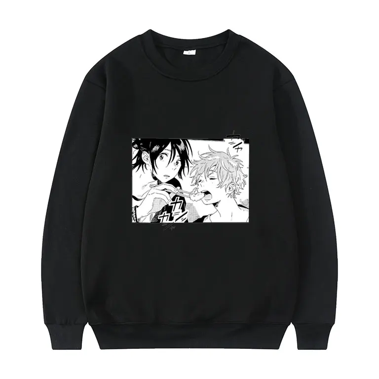 

Umibe No Etranger Pullover Hashimoto Shun and Chihana Mio Print Pullovers Sweatshirt Men Women Round Neck Plus Size Sweatshirts