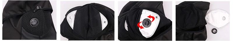 Winter Cycling Full Face Mask Fleece Thermal Bicycle Cap Windproof Anti-Dust Cycling Balaclava Skiing Skating Outdoor Hat