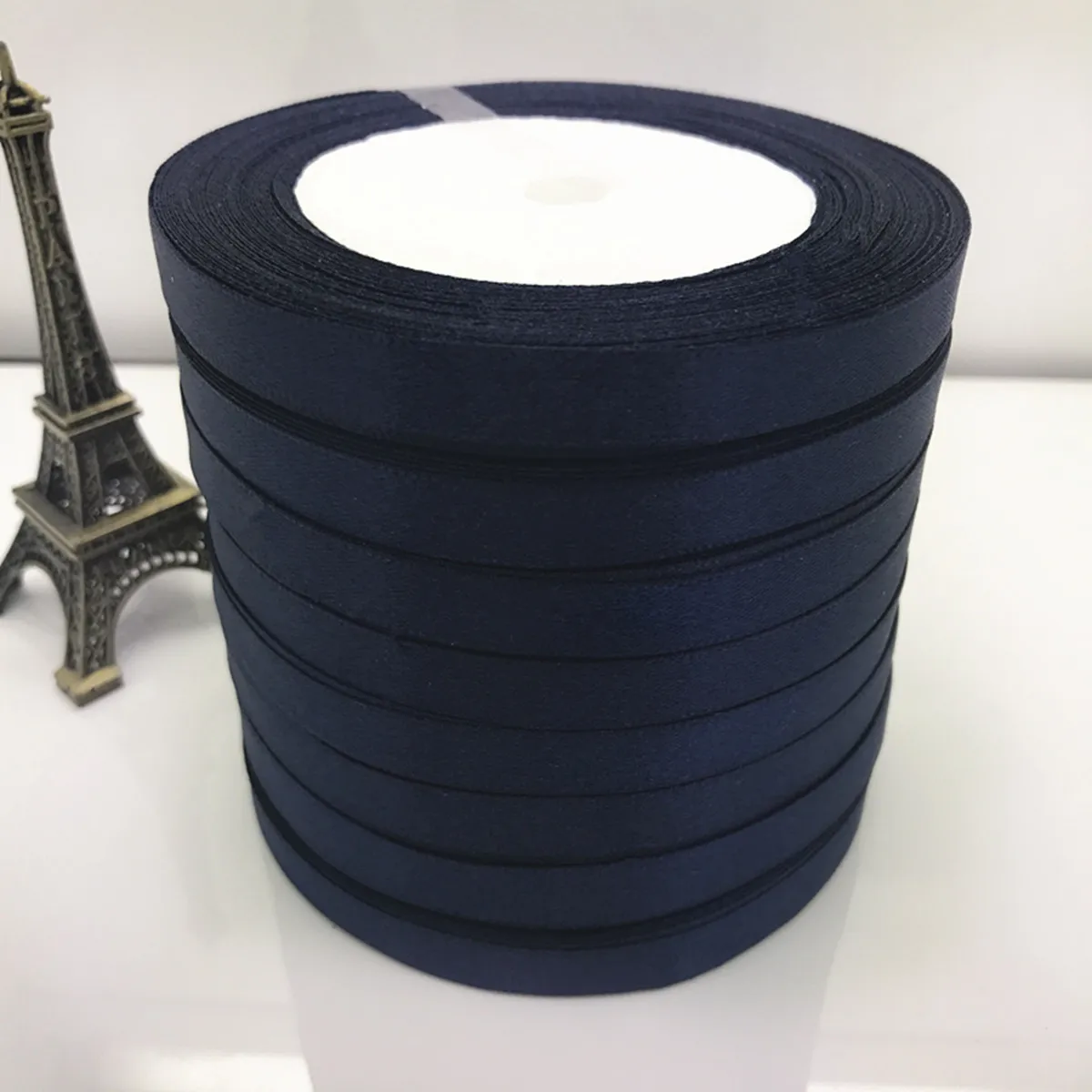 Navy Blue 25 ярдов атласный бант украшения вечерние ленты 10 мм 15 мм 20 мм 25 мм 30 мм 40 мм 50 мм Ribbonbow ремесло - Цвет: Navy Blue