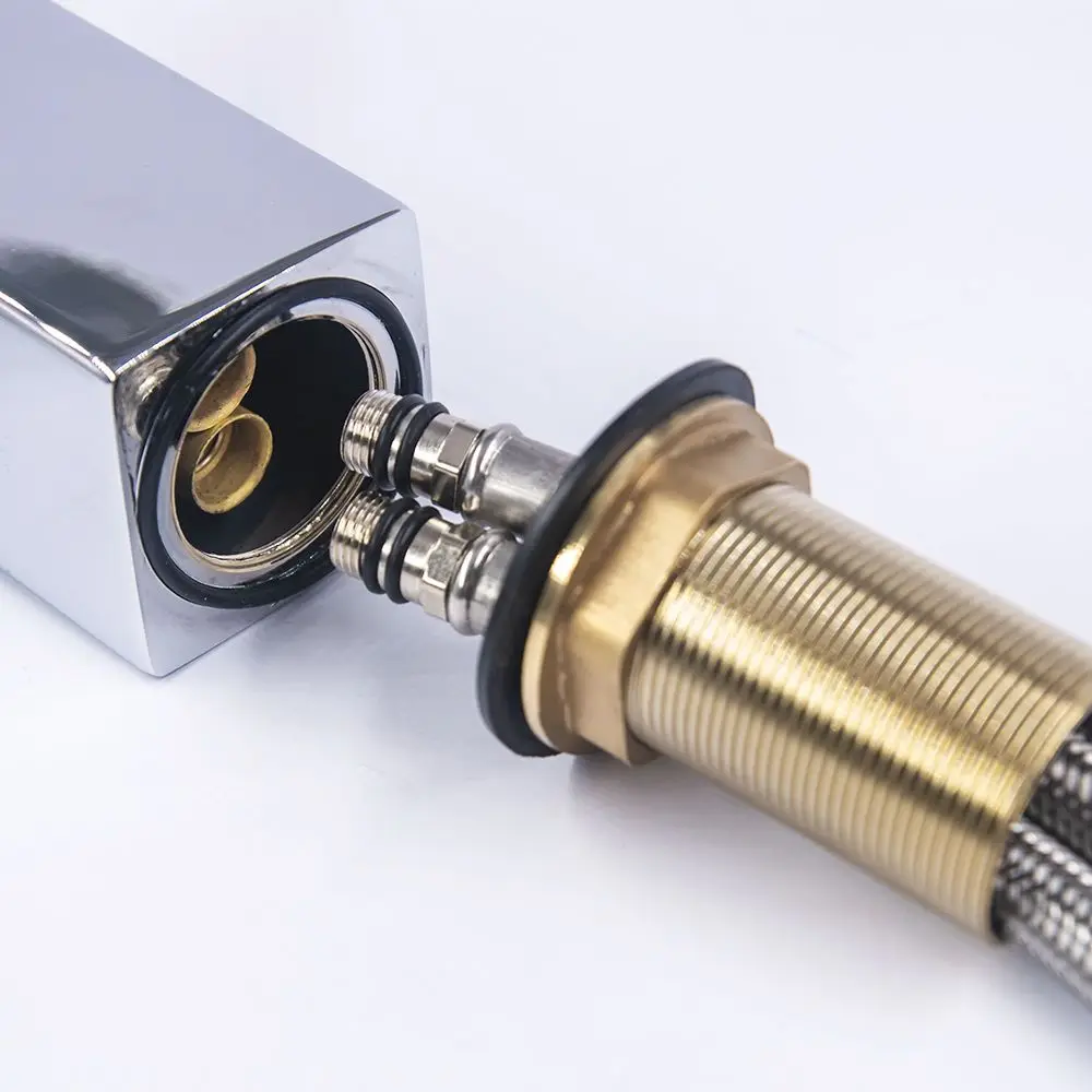 Современные серебряные смесители для раковины водопад латунный хромированный