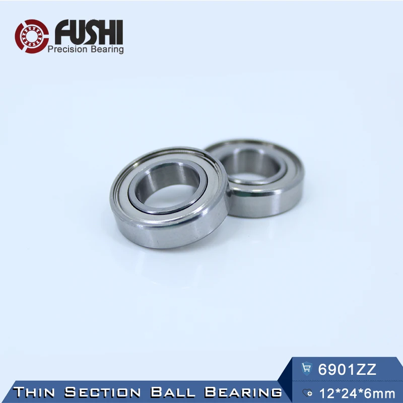 6901ZZ подшипник ABEC-5 (10 шт.) 12*24*6 мм метрический тонкий раздел 6901Z шарикоподшипники 6901