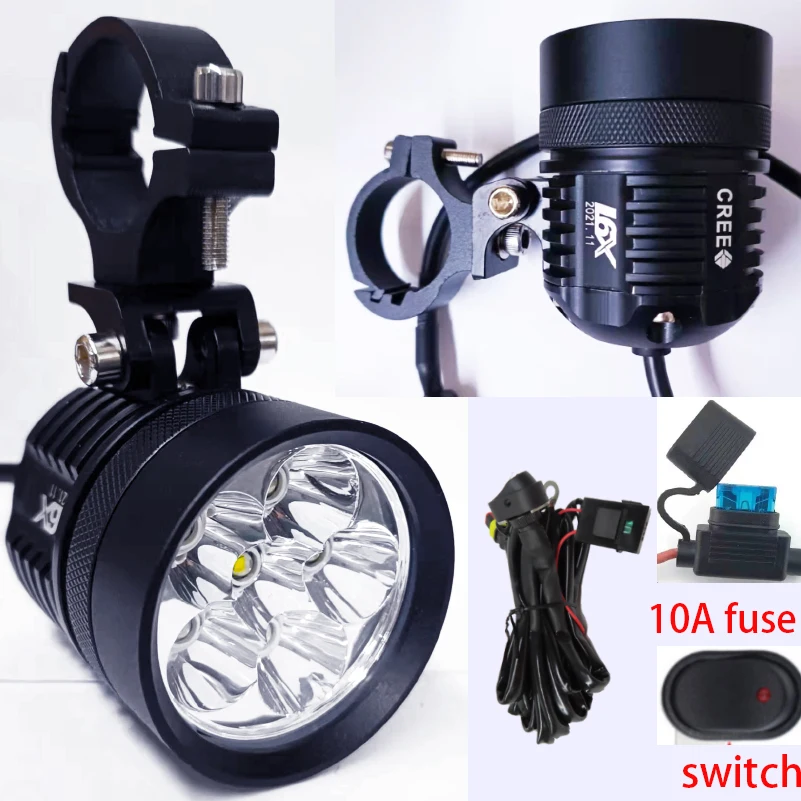 

Motorcycle Headlight Auxiliary Spotlight LED Fog Light Running Light Super Bright Work Light For BMW R1200GS F800GS F700GS F650