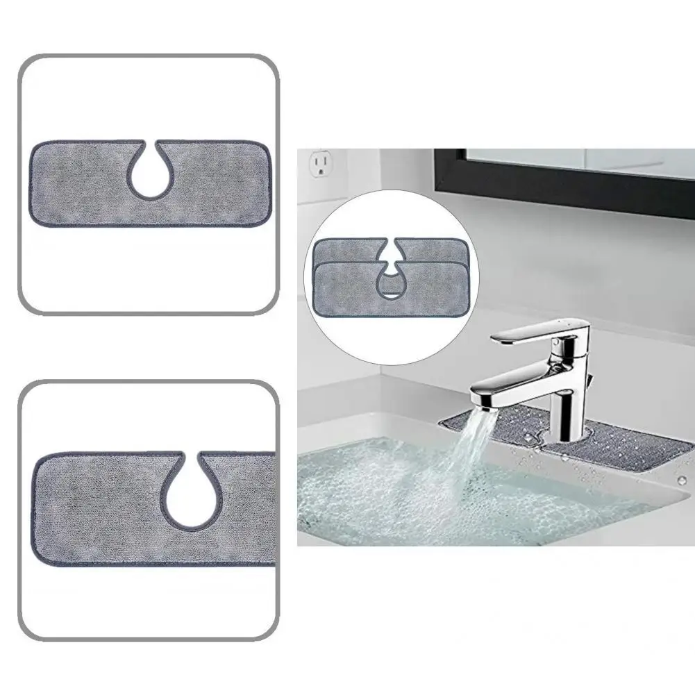 

4 шт., абсорбирующий коврик для смесителя, с мягкой текстурой