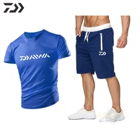 new summer thin short sleeve daiwa fishing suit men anti sweat breathable quick dry fishing clothes outdoor sports fishing set