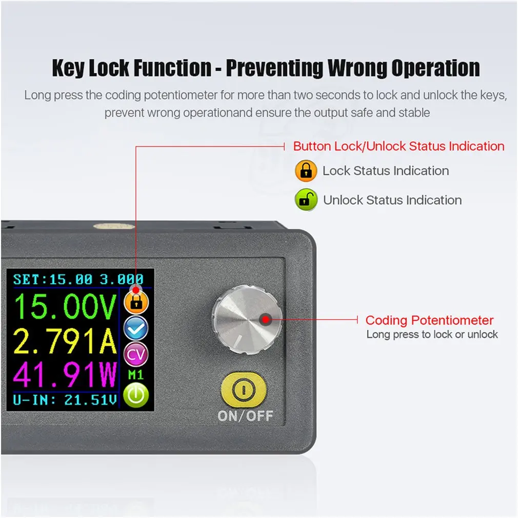 DPH3205 понижающий преобразователь постоянного напряжения программируемый