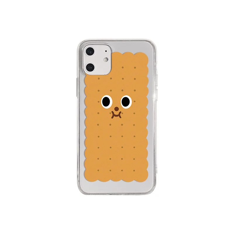 

Fun biscuit for iPhone11 12 Max XR 7 8 puls Transparent mobile phone case