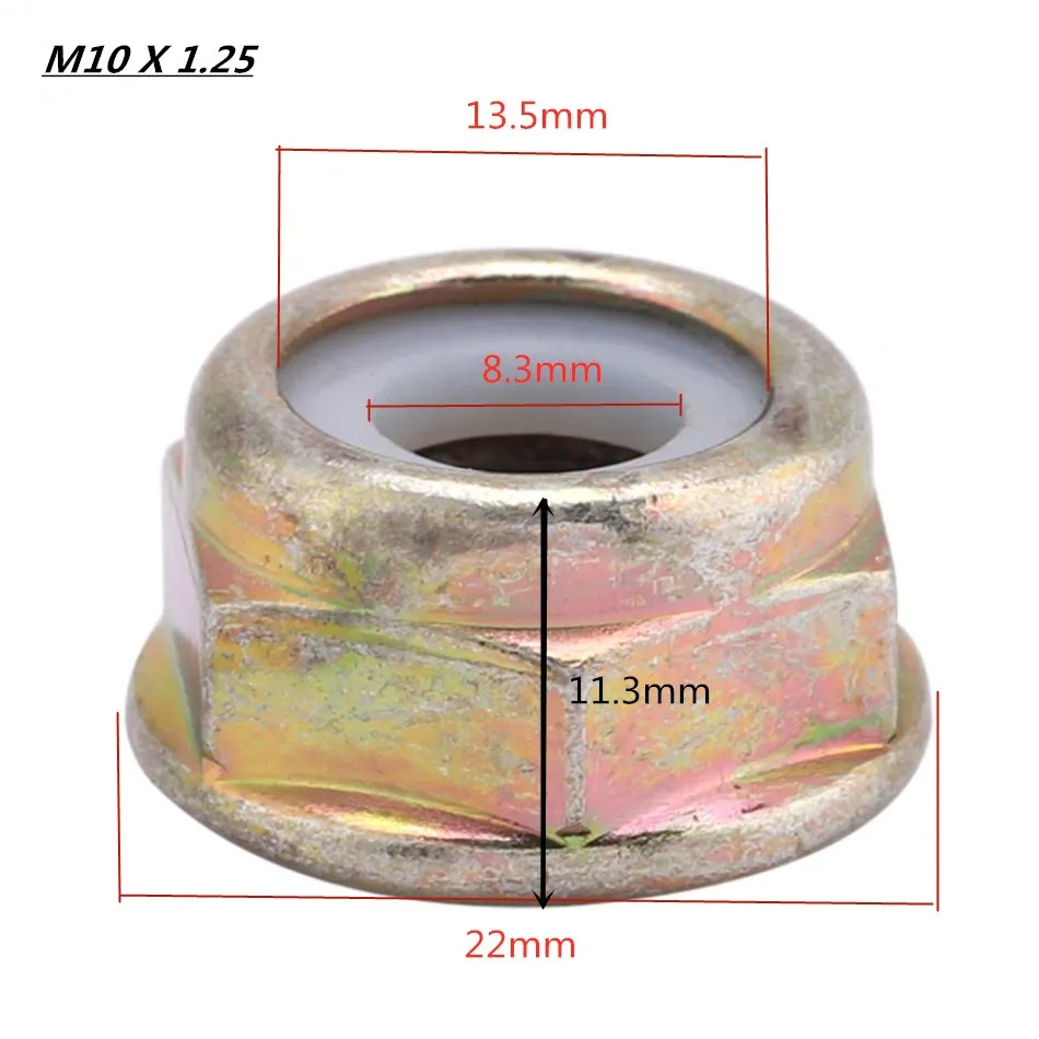 Универсальная гайка резьбового лезвия M10x1.25 LH головка редуктора для садовой
