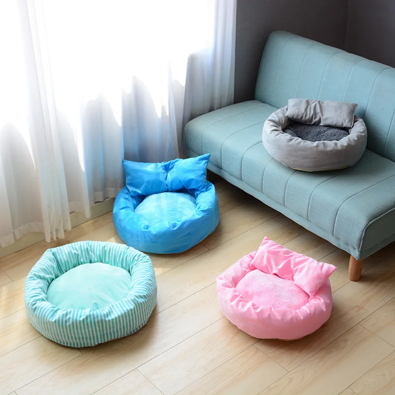 Домашнее животное база собака круглый дом продукт кровать для собаки маленькие