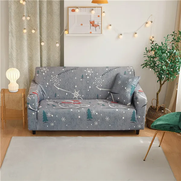Color 14 Christmas Style Couch Cover Cotton Elastic Sofa Cover for Living Room Slipcovers Sofa Towel Single/Two/Three/Four-seater - Цвет: Color 14