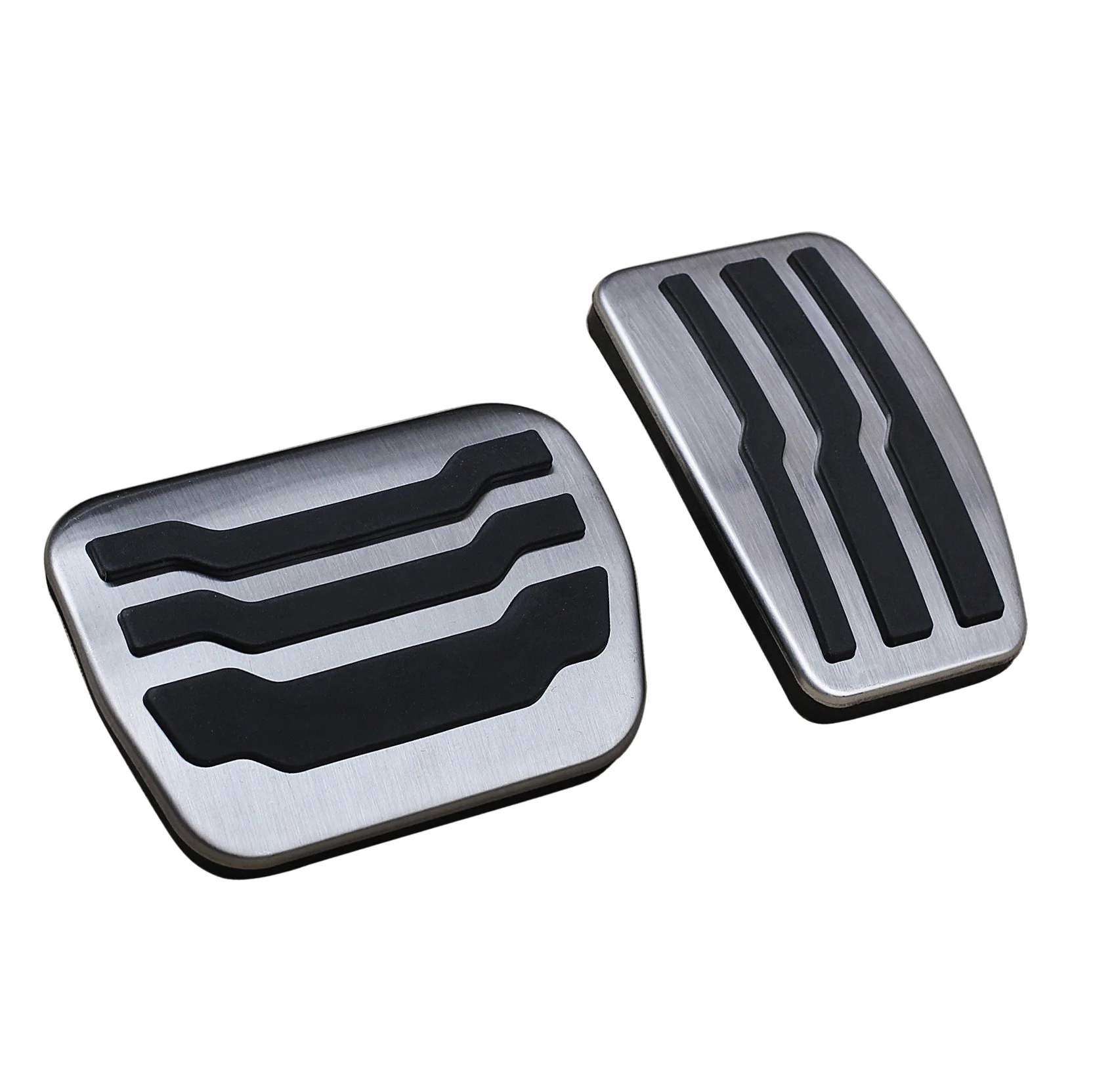 No Drill Steel Brake Gas Pedal Pad Cover Cap Accessories For 2009-2014 Ford F150