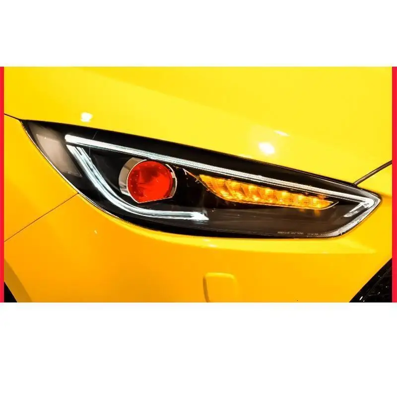 Сигнальные лампы Neblineros Para Automovil, запчасти для дневных ходовых огней Drl, стильные Светодиодные Автомобильные фары, автомобильные фары в сборе для Ford Focus