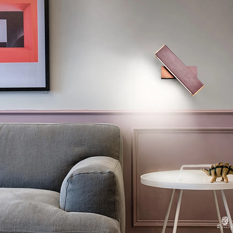 Новый Европейский настенный светильник светодиодный алюминиевый прикроватный