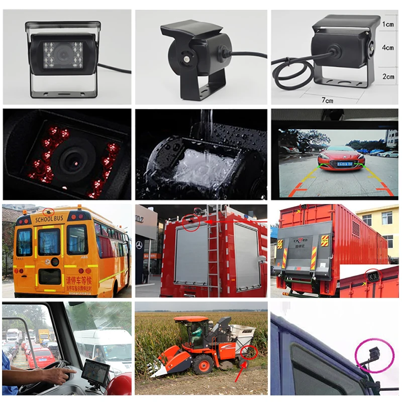 Автомобильный дисплей Jansite 9 дюймов автомобильный монитор парковочный HD экран