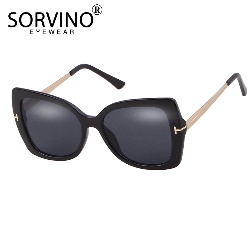 Женские очки от солнца SORVINO большие квадратные солнцезащитные в стиле ретро