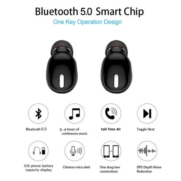 

Mini X9 Wireless Bluetooth 5.0 Earphone Headphone Sport Gaming Headset With Mic Handsfree Stereo Earbuds For Xiaomi All Phones