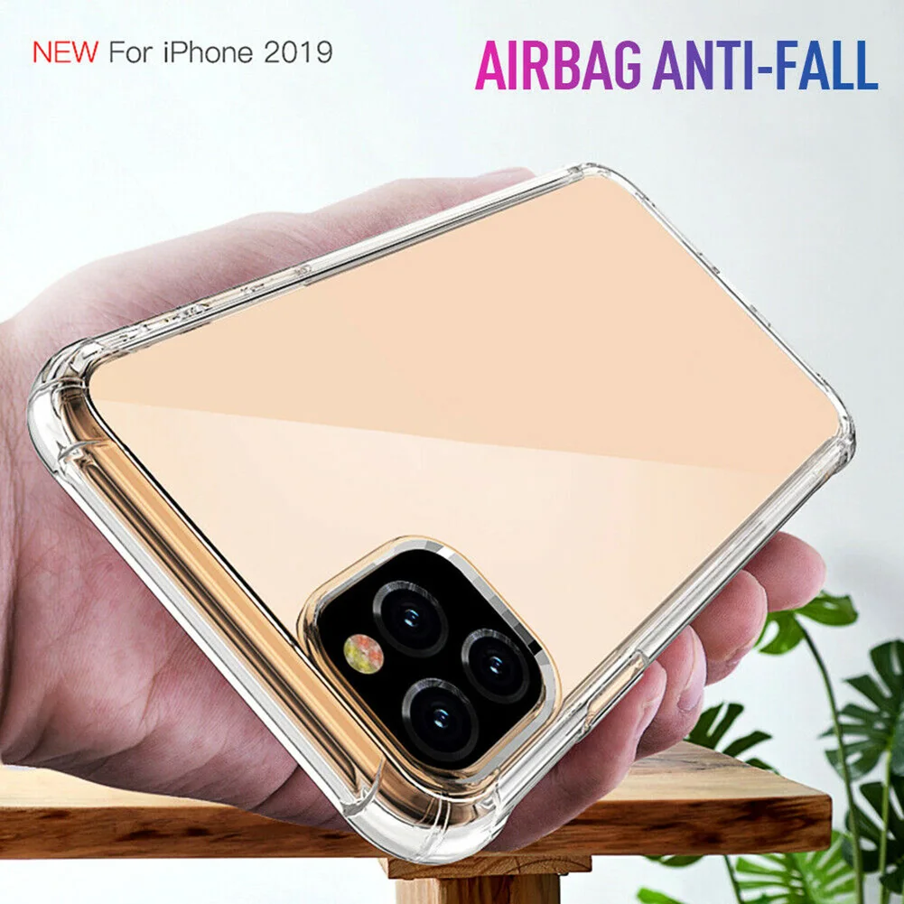 Прозрачный тонкий силиконовый мягкий чехол для iPhone 11 Pro Max 2019 дюйма 5 8 6 1